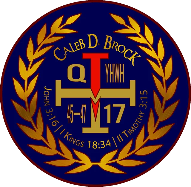 The Circular Seal of Caleb Daniel Brock
